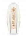 Chasuble embroidered IHS symbol - ecru