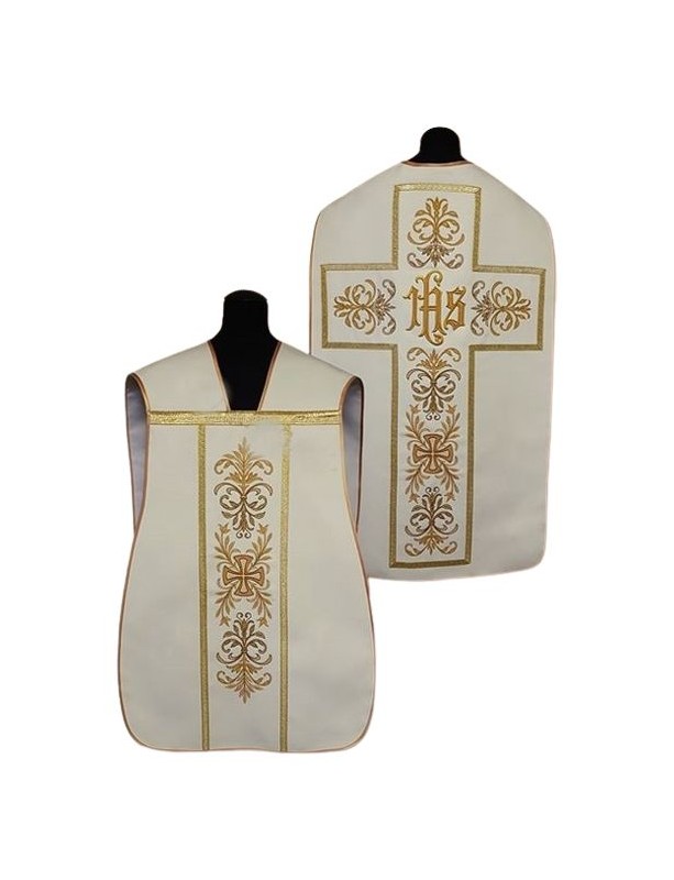 Chasuble romaine Couleurs liturgiques IHS