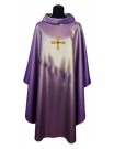 Purple chasuble, shiny, embroidery on fabric (4)