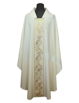 Stretch chasuble, embroidered belt, liturgical colors (69)