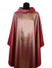 Chasuble plain red, shiny