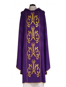 Embroidered Advent chasuble (2)