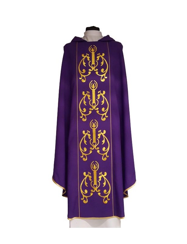 Embroidered Advent chasuble (2)