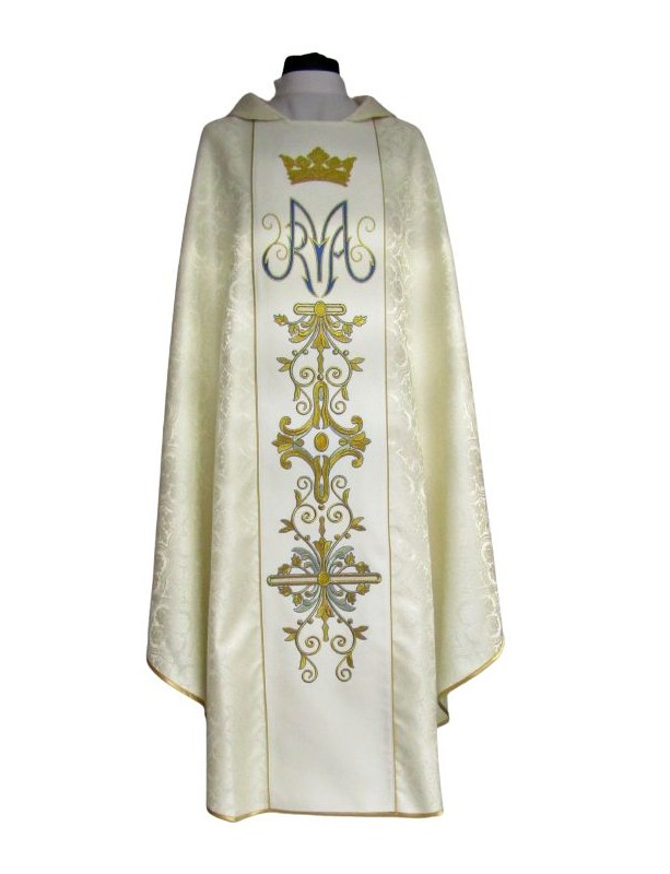 Casula mariana bordada