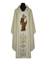 Embroidered chasuble with image of St. Joseph (10)