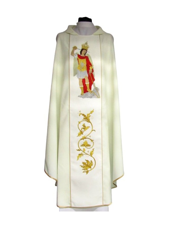 Embroidered chasuble - Archangel Michael of the Gargano Mountains (2)