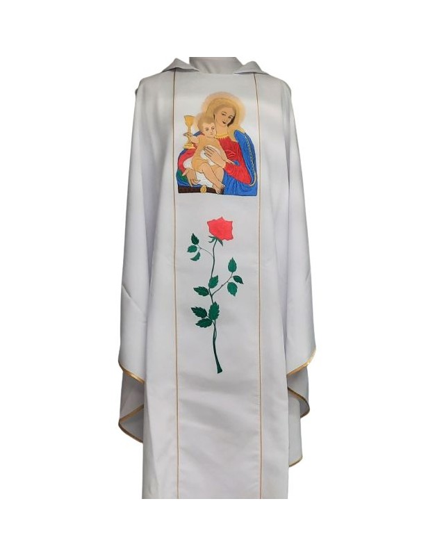 Chasuble brodée - Reine du Très Précieux Sang de Jésus