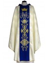 Marian chasuble embroidered - rosette (22)