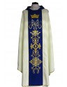 Marian chasuble embroidered - plain material (23)