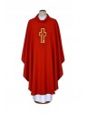 Embroidered chasuble red - cross (10)