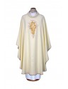 Chasuble embroidered ecru - cross (10)