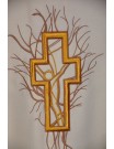 Chasuble embroidered ecru - cross (10)