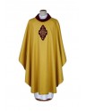 Gold chasuble with embroidered velvet application (13)