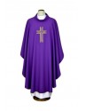 Embroidered chasuble purple - cross (15)