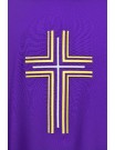 Embroidered chasuble purple - cross (15)