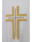 Ecru embroidered chasuble - cross (15)