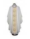 Chasuble ecru with modern embroideries (16)