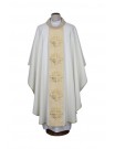 Chasuble ecru with modern embroideries (16)