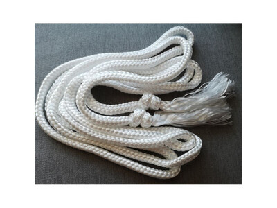 Biely skrútený rebrík – 4 metre