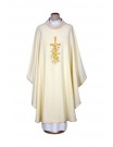 Chasuble ecru embroidered - cross, grapes (17)