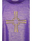 Purple chasuble embroidered - cross (18)
