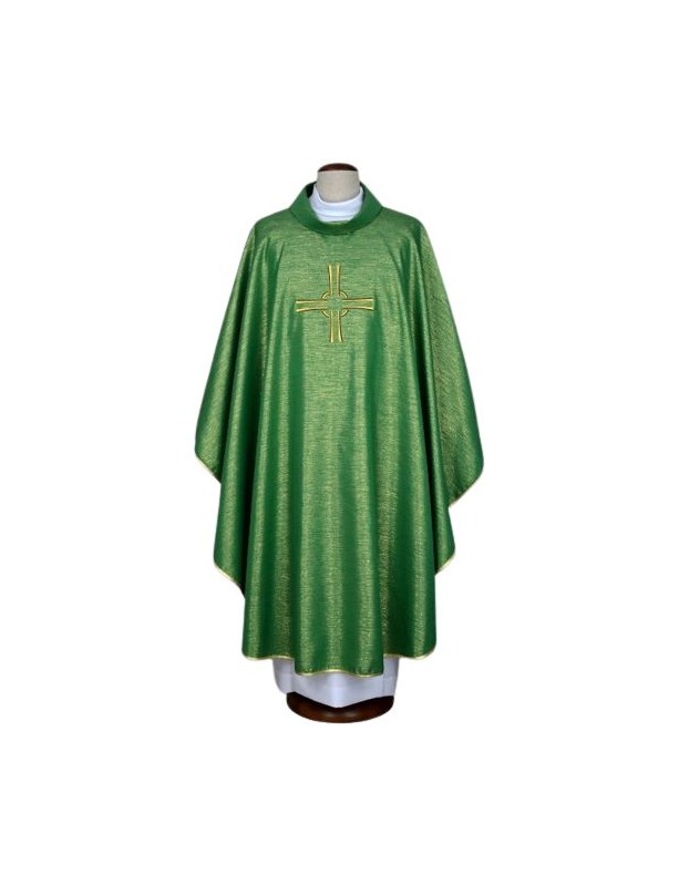 Ornat zielony haftowany - krzyż