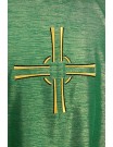 Green chasuble embroidered - cross (18)