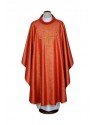Red embroidered chasuble - cross (18)