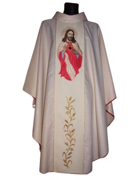 Besticktes Messgewand Herz Jesu