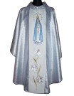 Embroidered chasuble with image of Our Lady of the Rosary