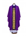 Purple chasuble embroidered - cross, ornament (19)