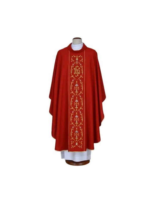Casula rossa ricamata - IHS (20)