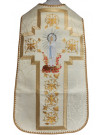 Roman chasuble embroidered with the image of MB of Lourdes