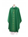 Embroidered green chasuble - Cross (24)