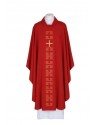 Embroidered red chasuble - Cross (24)