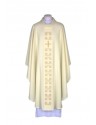 Embroidered ecru chasuble - Cross (24)