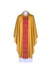 Embroidered gold chasuble - woven belt (25)