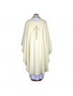 Chasuble embroidered symbol of the Sacrament of Marriage - ecru color