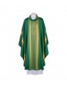 Embroidered chasuble green, gold trim (45)
