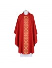 Embroidered chasuble red - woven, elegant belt (53)