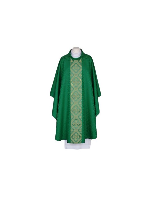 Casula verde ricamata - cintura intrecciata elegante (56)