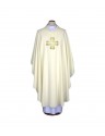 Chasuble embroidered ecru - cross (58)