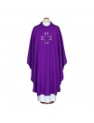 Embroidered chasuble purple - cross (58)