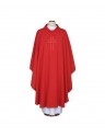 Embroidered red chasuble - Cross (70)