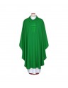 Green embroidered chasuble - Cross (72)
