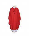 Chasuble brodée rouge - Croix (79)