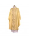 Chasuble with woven belt - light gold brocade (84)