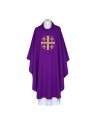Embroidered chasuble purple - Jerusalem Cross (88)