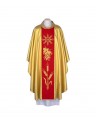 Gold chasuble with IHS - woven decorative belt (96)
