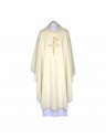 Chasuble ecru, embroidered belt - Crosses (107)